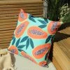Riva Home Papaya Aqua Outdoor Cushion