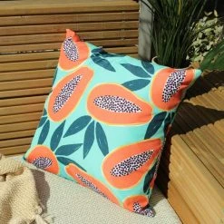 Riva Home Papaya Aqua Outdoor Cushion