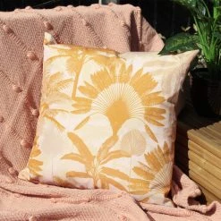 Riva Home Palms Ochre Outdoor Cushion