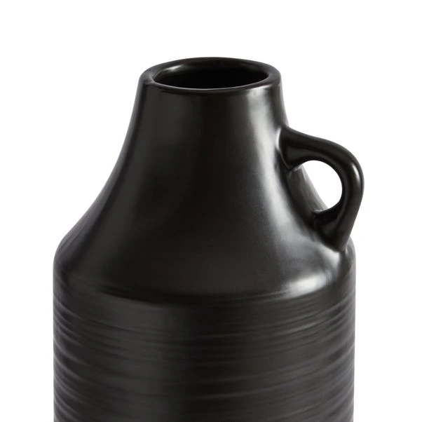 Dunelm Ceramic Black Vase 40cm - Image 3