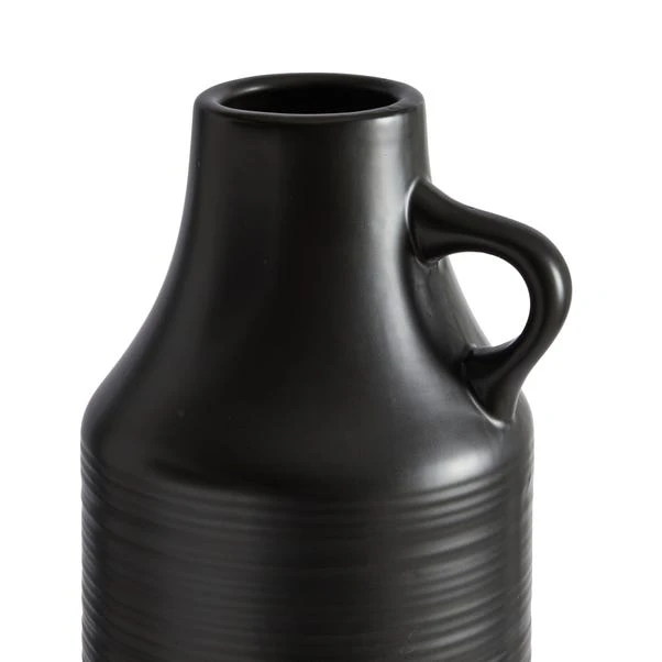 Dunelm Ceramic Black Vase 60cm - Image 3