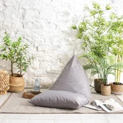 Dunelm Outdoor Grey Pyramid Beanbag Chair
