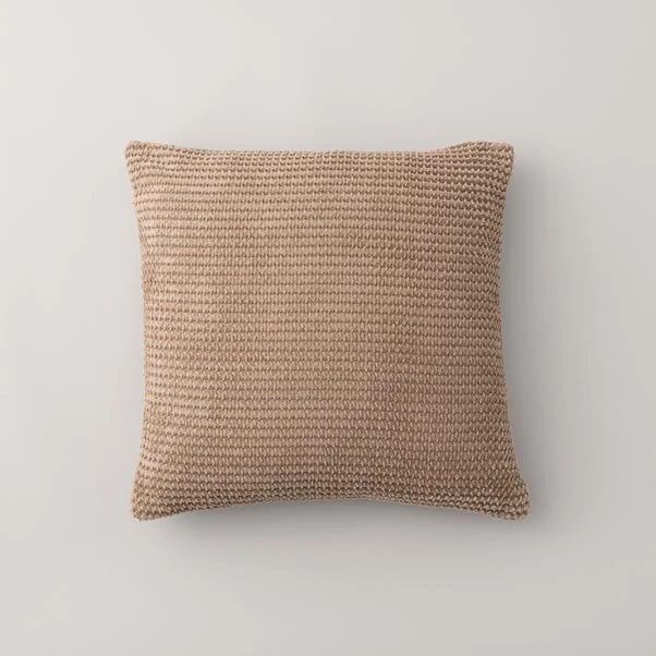 Dunelm Jenson Mink Waffle Cushion - Image 2