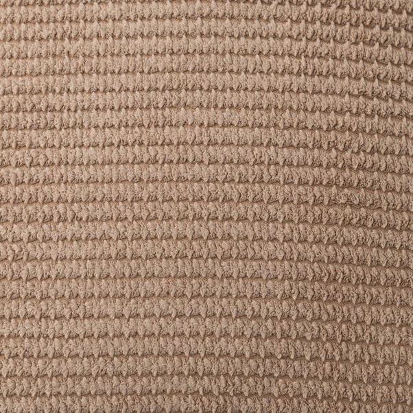 Dunelm Jenson Mink Waffle Cushion - Image 3