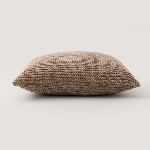 Dunelm Jenson Mink Waffle Cushion - Image 4