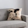 Dunelm Faux Cow Hide Black Cushion