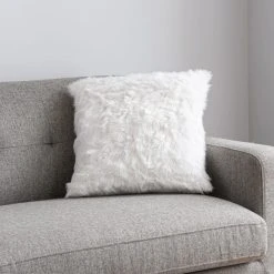 Dunelm Snowball White Cushion