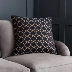 Dunelm Chenille Ogee Cushion