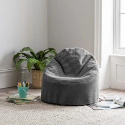 Dunelm Kid's Charcoal Jenson Bean Chair