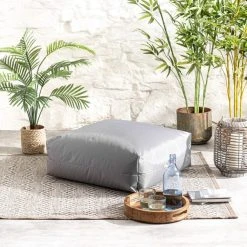 Dunelm Outdoor Grey Square Floor Cushion