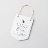 Dunelm Bee Happy Kind Ceramic Plaque