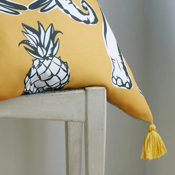 Pineapple Elephant Tembo Tassel Cushion - Image 3