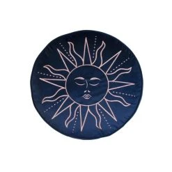 Skinny Dip Embroidered Sun Round Cushion