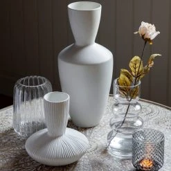 Cedar & Sage Nina White Vase