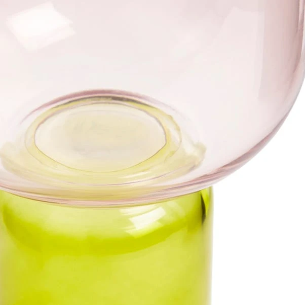 Elements Sculpt Two Tone Green Glass Vase 30cm - Image 5