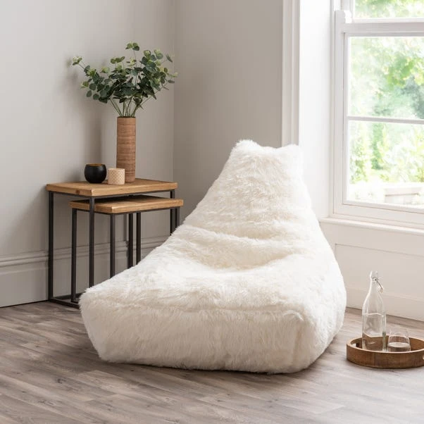 Dunelm Snowball White Beanbag Chair
