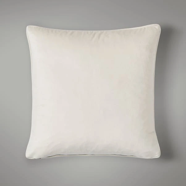 Dunelm Reversible Velour Cushion Teal - Image 2