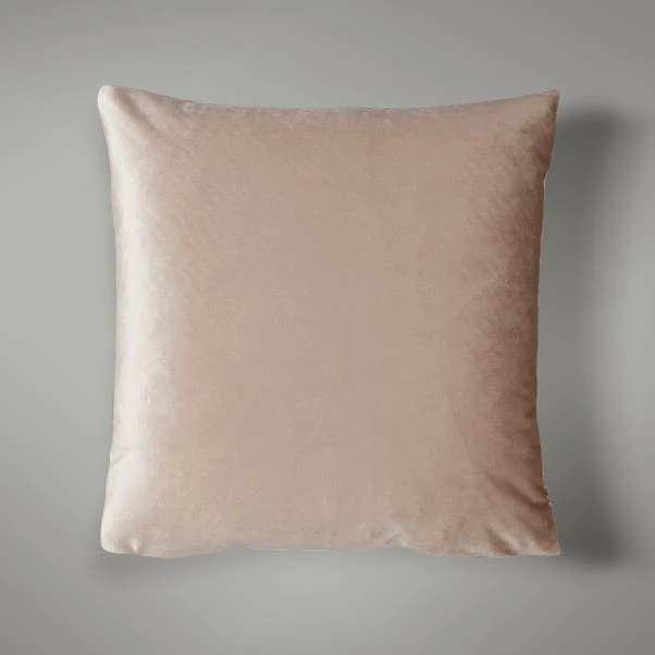 Dunelm Peacock Sequin Champagne Cushion - Image 2