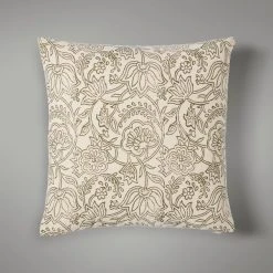 Dunelm Luxe Traveller Floral Cushion Sage