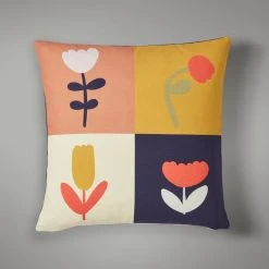 Elements Patchwork Floral Printed Cushion
