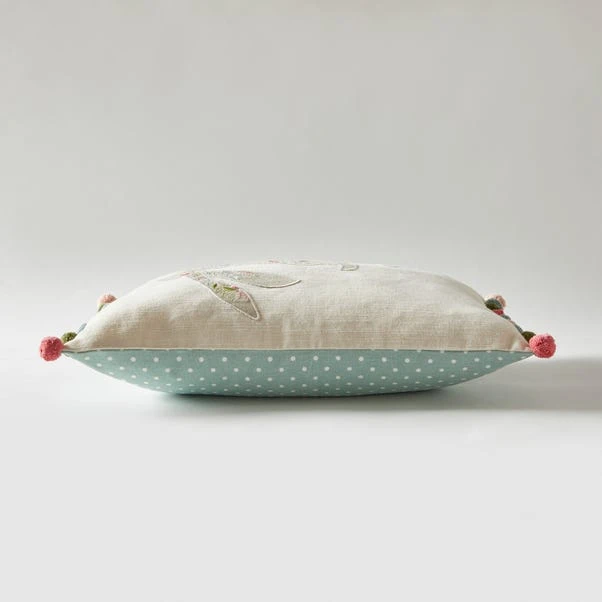 Dunelm Embroidered Hare Cushion - Image 3