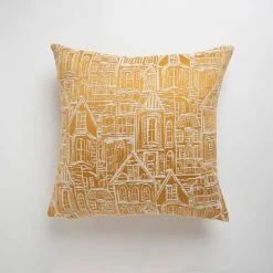 Dunelm Jacquard Houses Cushion