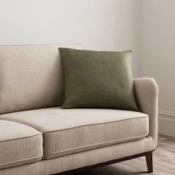 Dunelm Barkweave Square Cushion