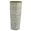 Dunelm Grey Woven Taper Vase