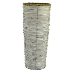 Dunelm Grey Woven Taper Vase
