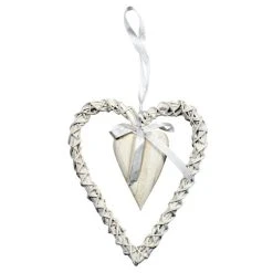 Dunelm Vintage Wicker Hanging Heart