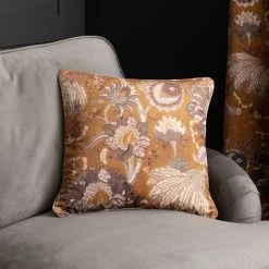 Dunelm Rafaela Old Gold Cushion