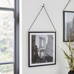 Dunelm Black Hanging Chain Photo Frame 10x12