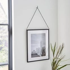 Dunelm Black Hanging Chain Photo Frame 16x12