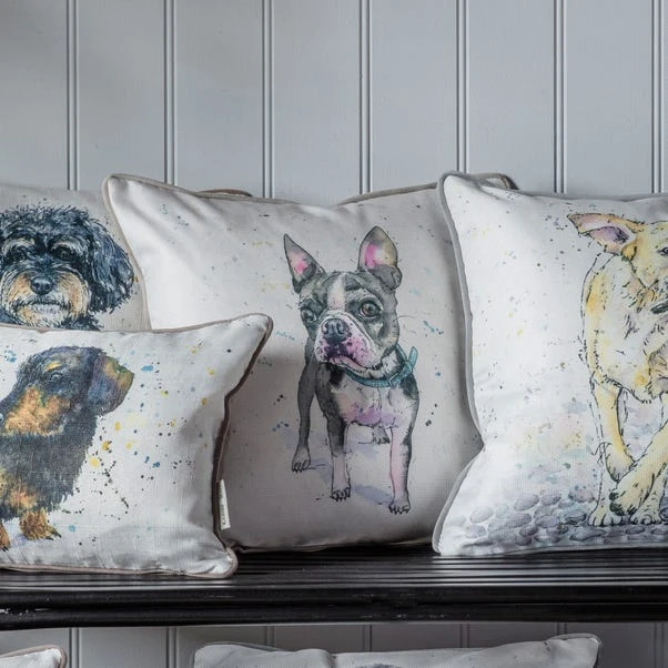 Kilburn_and_scott Aquarelle Frenchie Cushion - Image 2