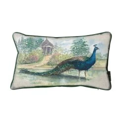Kilburn_and_scott Aquarelle Peacock Cushion