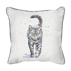 Kilburn_and_scott Aquarelle Tabby Cat Cushion