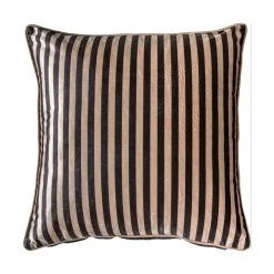 Cedar & Sage Velvet Striped Cushion