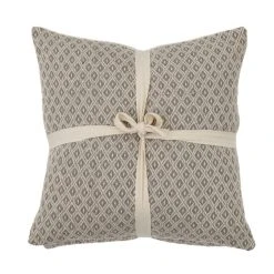 Set Of 2 Simply Green Recycled Cotton Geometric Cushions