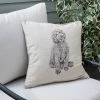 Dunelm Churchgate Schnauzer Cotton Flex Outdoor Cushion