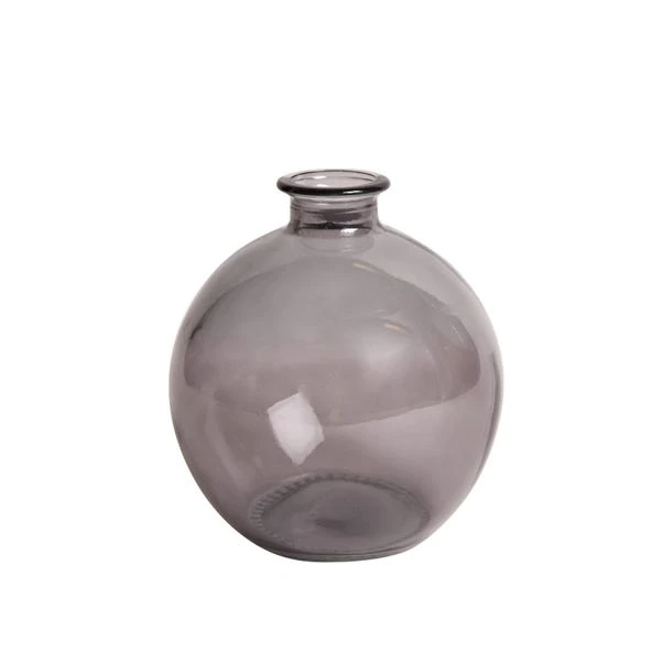 Dunelm Recycled Glass Vase Smoked 18cm - Image 3