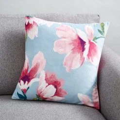Dunelm Magnolia Velour Cushion