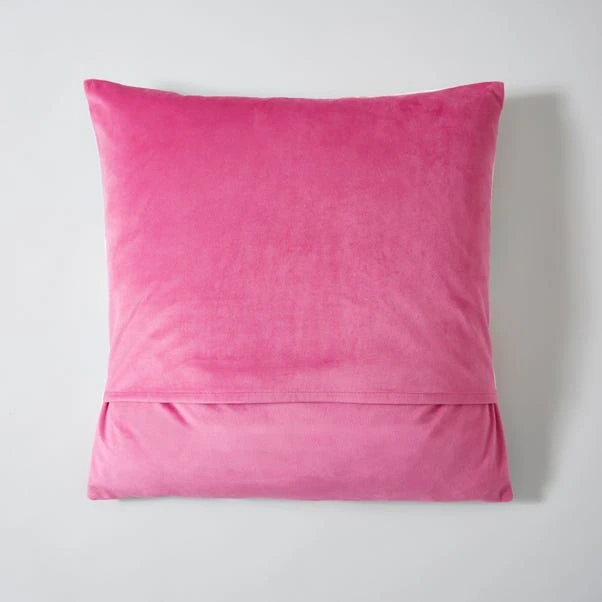 Dunelm Magnolia Velour Cushion - Image 2