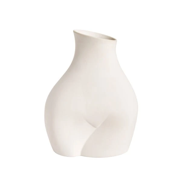 Dunelm Body Vase Cream 22cm - Image 3