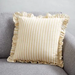 Dunelm Frilled Stripe Cushion Cover