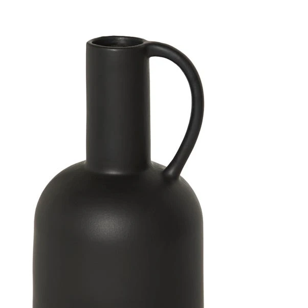 Dunelm Bottle Shaped Vase 30cm Black - Image 3