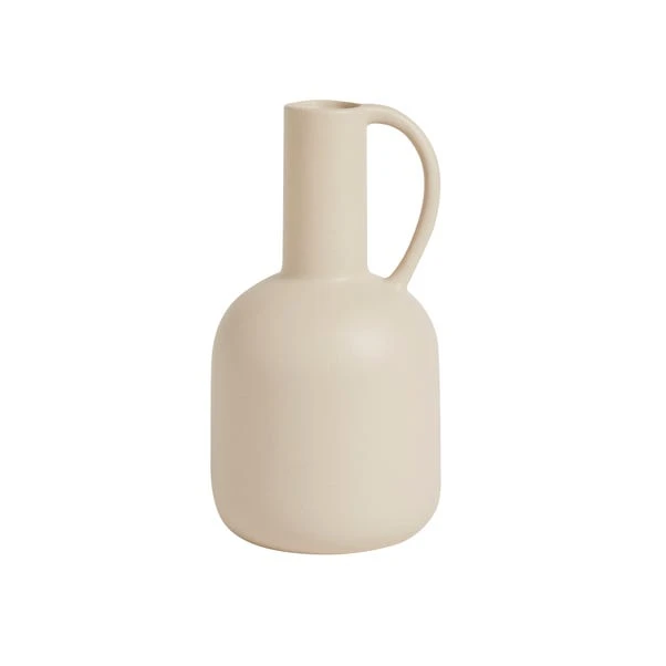 Dunelm Bottle Shaped Vase 30cm White Sand - Image 2