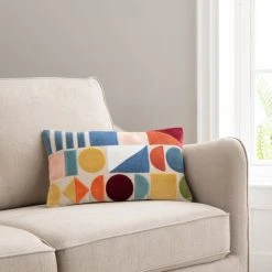 Dunelm Circuit Embroidered Cushion