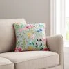 Dunelm Embroidered Floral Meadow Cushion