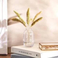 Dunelm Mini Glass Vase Clear