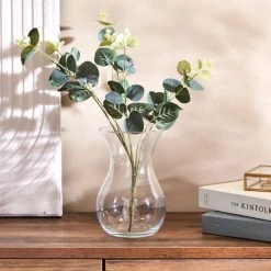 Dunelm Small Clear Bouquet 18cm Vase